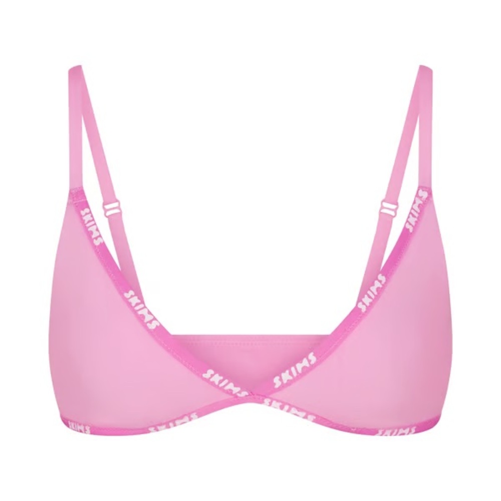SKIMS bubblegum Pink logo Bralette